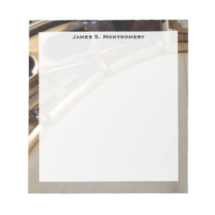 Monogram Music Witte en Gouden Banjo Notitieblok