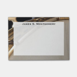 Monogram Music Witte en Gouden Banjo Post-it® Notes