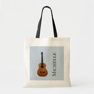 Monogram Muziek Akoestische gitaar Tote Bag