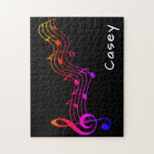 Monogram muziek hard uitdagend het Kwaad Extreme J Legpuzzel (Verticaal)