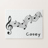 Monogram muziek hard uitdagend Kwaad Extreme Legpuzzel (Horizontaal)