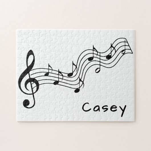 Monogram muziek hard uitdagend Kwaad Extreme Legpuzzel (Horizontaal)