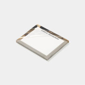 Monogram Muziek Wit en Goud Banjo Post-it® Notes (Schuin)