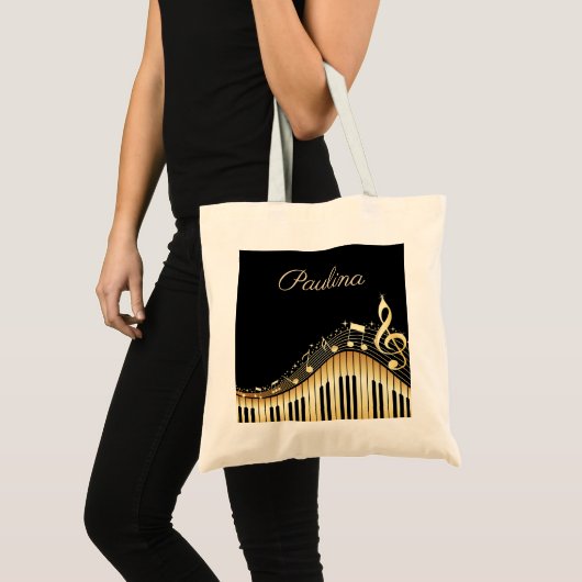 Monogram muzieklevier tote bag (Voorkant (product))
