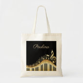 Monogram muzieklevier tote bag (Voorkant)