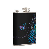 Monogram Muzieknoten in een elektrische gitaarkolf Heupfles (Rechts)