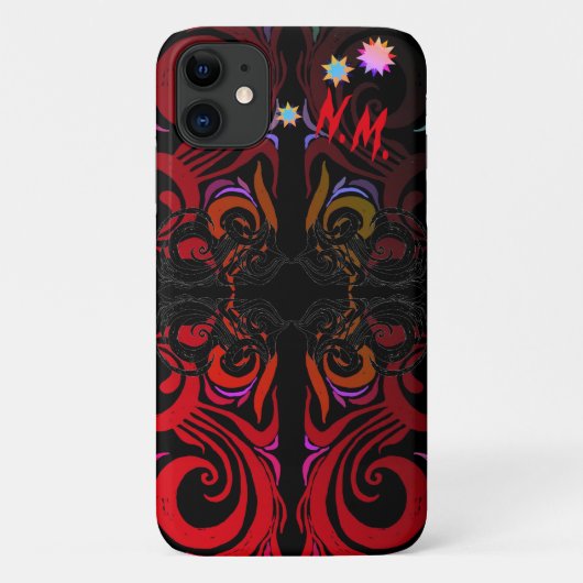 Monogram Mystery Star Case-Mate iPhone Case (Achterkant)