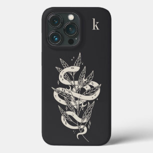 Monogram Mystical Botanical Snake Illustration Case-Mate iPhone Case