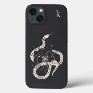 Monogram Mystical Botanical Snake Illustration Case-Mate iPhone Case