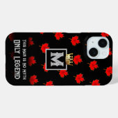 Monogram MYTH en LEGENDE op ZWART Case-Mate iPhone Case (Achterkant (horizontaal))