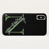 Monogram N Lavendel Eucalyptus Case-Mate iPhone Case (Achterkant (horizontaal))