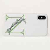 Monogram N Lavender Eucalyptus Case-Mate iPhone Case (Achterkant (horizontaal))