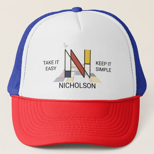 Monogram "N" - Nicholson Trucker Pet (Voorkant)