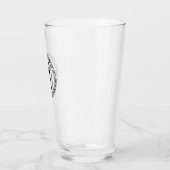 Monogram N - Viking stijl - pint glas (Links)
