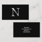 Monogram N visitekaartjes (Voorkant / Achterkant)
