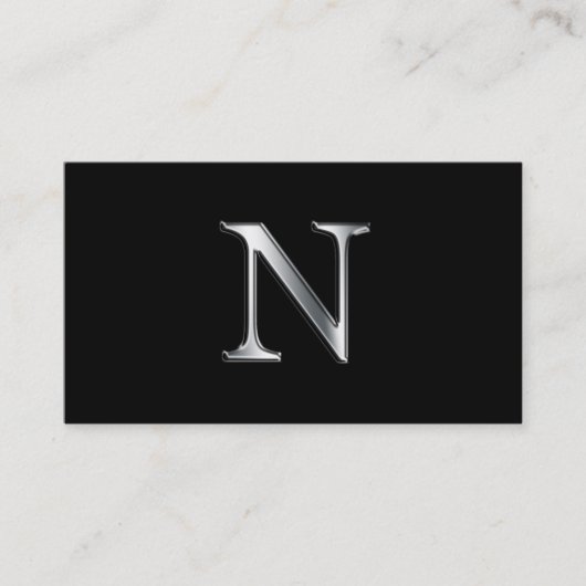 Monogram N visitekaartjes (Voorkant)