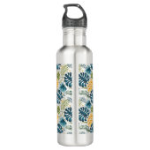 Monogram naaldbladeren van ananas palmbladeren waterfles  (Achterkant)