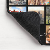 Monogram naam 14 Aangepaste kleuren voor fotoColla Muismat (Hoek)