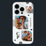 Monogram Naam 3 Foto Collage Trendy Modern Case-Mate iPhone 14 Pro Hoesje<br><div class="desc">De Naam van Monogram 3 de Gevallen van de Telefoon van de Collage Trendy Moderne van de Foto kenmerkt een fotocollage van drie van uw favoriete foto's met uw gepersonaliseerde naam en monogram in elegant zwart manuscript. Personaliseer door de tekst in de verstrekte tekstvakjes uit te geven. Ideaal voor verjaardag,...</div>