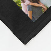 Monogram naam 44 Foto Collage Editable Black Fleece Deken (Hoek)