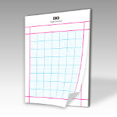 Monogram Naam 5x5 Engineering Papier Notitieblok