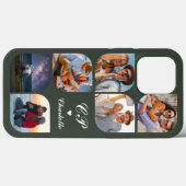 Monogram Naam 6 Foto Modern Trendy Simple Case-Mate iPhone Case (Achterkant (horizontaal))