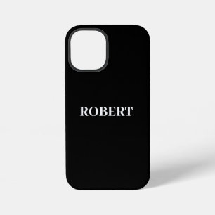 Monogram Naam aanpasbaar personaliseerbaar iPhone 12 Mini Hoesje