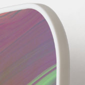 Monogram naam Abstracte Art Hot Roze Pickleball Paddle (Links Detail)