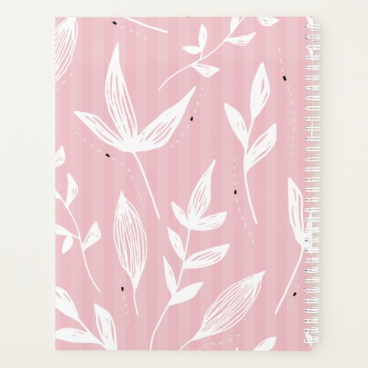 Monogram Naam Afspraak Boek 2025 Roze Planner (Achterkant)