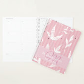 Monogram Naam Afspraak Boek 2025 Roze Planner (Display)