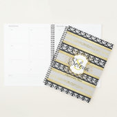 Monogram Naam Afspraak Boek Golden Glitter Planner (Display)