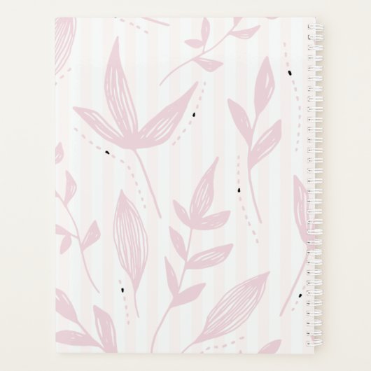 Monogram Naam Afspraak Boek Roos 2025 Planner (Achterkant)