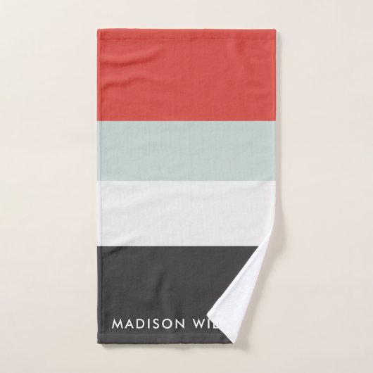 monogram, naam, bad handdoek (Handdoek)