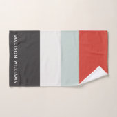 monogram, naam, bad handdoek (Handdoek)