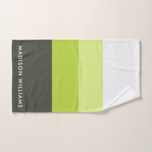 monogram, naam, bad handdoek (Handdoek)