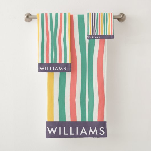 monogram, naam, bad handdoek (Insitu)