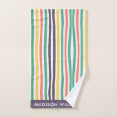 monogram, naam, bad handdoek (Handdoek)