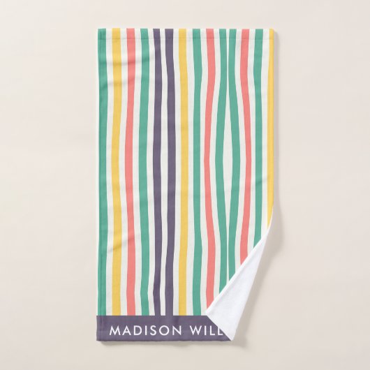 monogram, naam, bad handdoek (Handdoek)