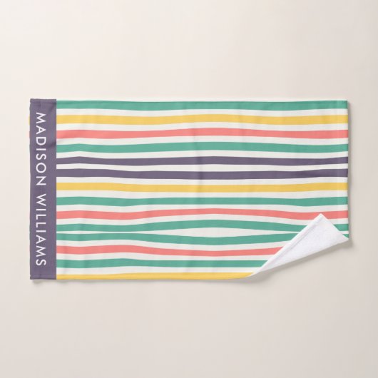 monogram, naam, bad handdoek (Handdoek)