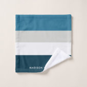 monogram, naam, bad handdoek (Wasdoekje)