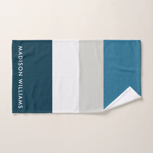 monogram, naam, bad handdoek (Handdoek)