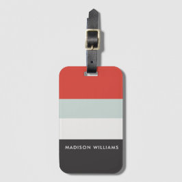 monogram, naam, bagagelabel