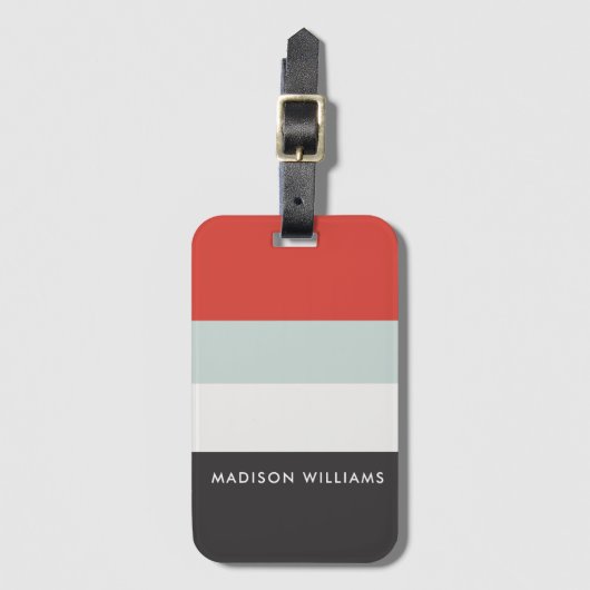 monogram, naam, bagagelabel (Voorkant (verticaal))