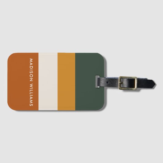 monogram, naam, bagagelabel (Voorkant (horizontaal))