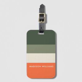 monogram, naam, bagagelabel