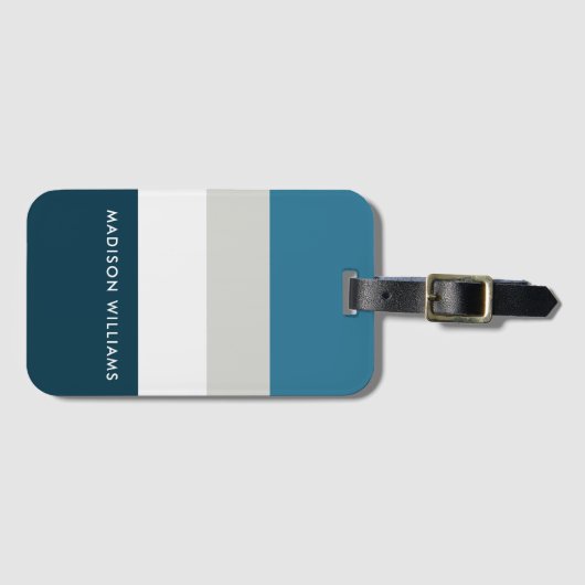 monogram, naam, bagagelabel (Voorkant (horizontaal))