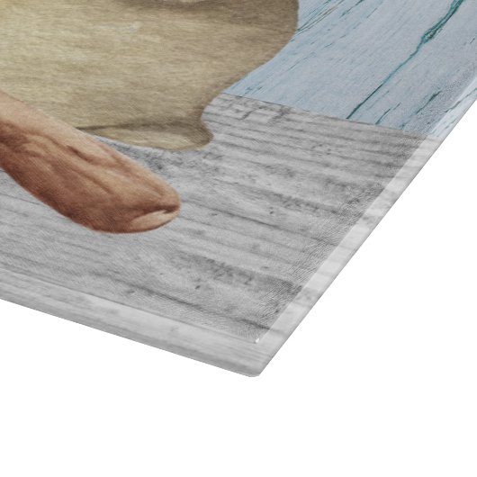 Monogram Naam Bakken Baker Gift Snijplank (Hoek)