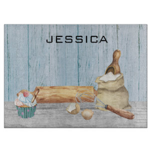 Monogram Naam Bakken Bakker Cadeau Snijplank