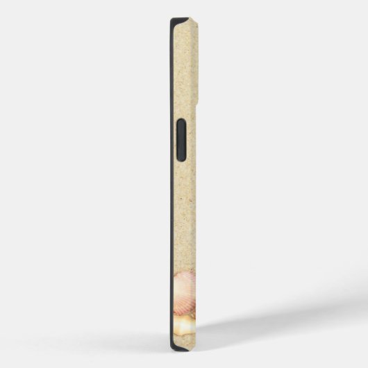 Monogram Naam Beach Sand Seashells Case-Mate iPhone Case (Achterkant / Rechts)