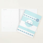 Monogram Naam Blauw 2025 Modern Planner (Display)